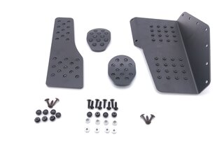 Sport Pedal Set 911 / 964 / 993 - Rennline - Aluminum - Black - Rubber Grips - Manual Transmission
