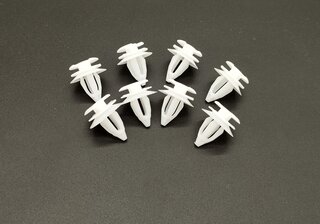 Door Panel Fastening Clip Set - White 8 x 0.9 (8 pcs.)