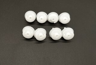Door Panel Fastening Clip Set - White 8 x 0.9 (8 pcs.)