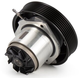 Coolant pump with pulley incl. gasket