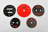 FVD Brombacher Instrument Face Set 964 / 993 - Black/Red Tach - U.S. Design - Manual Transmission