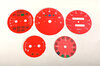 FVD Brombacher Instrument Face Set 964 / 993 - Guards Red - U.S. Design - Manual Transmission