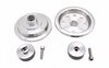 Cover Plate inner door lock - Set incl. Knob - Aluminium Silver - Drilled - 911 84 / 964 / 928