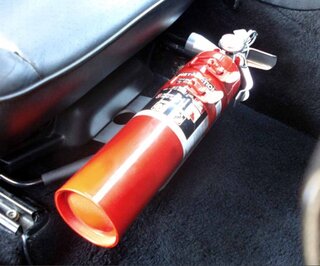 Feuerlöscher Befestigung Silber - Für Power Sitz - 911 65-89 / 964 / 993 / 944 / 928