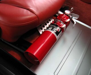 Feuerlöscher Befestigung Silber - 996 / 986 Boxster