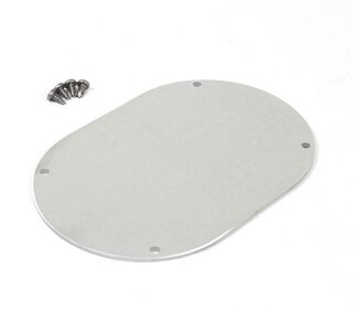 Abdeckung für Loch neben Gaspedal - Aluminium Silber - 911/912/930 65-89
