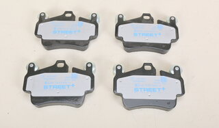 PAGID Street+ Brake Pads - Black - STREET+ - FRONT - 2405 - 997 / 987 Boxster/Cayman