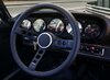 Rennline Steering Wheel - Black Leather - Silver Horn Ring - Black Spokes - Ø 360 mm