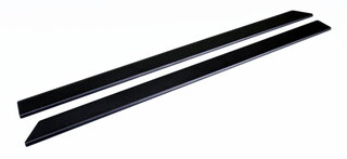 Door Sill Set 911 F / 912 / 911 G / 964 / 993 - Rennline - Stainless Steel - Black - Without Logo