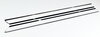 Door Sill Set 911 F / 912 / 911 G / 964 / 993 - Rennline - Stainless Steel - Black - Without Logo