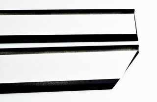 Door Sill Set 911 F / 912 / 911 G / 964 / 993 - Rennline - Stainless Steel - Black - Without Logo