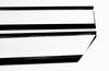 Door Sill Set 911 F / 912 / 911 G / 964 / 993 - Rennline - Stainless Steel - Black - Without Logo