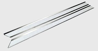 Door Sill Set 911 F / 912 / 911 G / 964 / 993 - Rennline - Stainless Steel - Silver - Without Logo