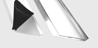 Door Sill Set 911 F / 912 / 911 G / 964 / 993 - Rennline - Stainless Steel - Silver - Without Logo