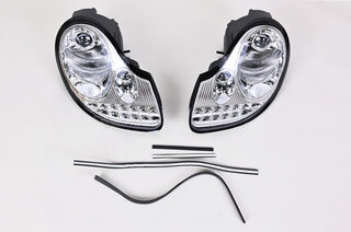 LED Frontscheinwerfer-Satz für 986 / 996 -01 Chrom