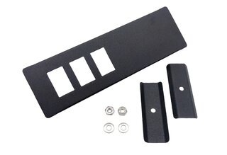 Abdeckung Radio Schalttafel - Delete Kit - 3 Schalter-Öffnungen - 964/993/911 89-