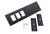 Abdeckung Radio Schalttafel - Delete Kit - 3 Schalter-Öffnungen - 964/993/911 89-