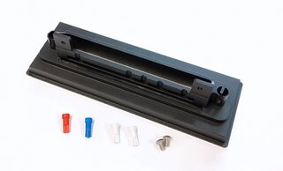 Bedieneinheit Heizung/Lüftung - Aluminium Schwarz - 911/912 US/ 930 1974-89