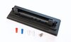 Bedieneinheit Heizung/Lüftung - Aluminium Schwarz - 911/912 US/ 930 1974-89