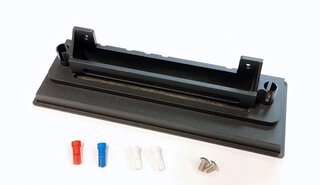 Bedieneinheit Heizung/Lüftung - Aluminium Schwarz - 911/912 US/ 930 1974-89