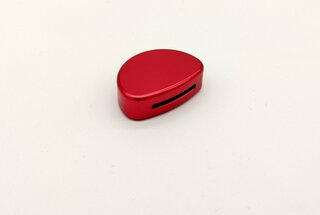 Schalterblende (1 Stk.) für Heizungs-/Lüftung- und Klimaregulierung - Alu Rot - 911/930 69-89