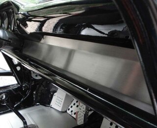 Lower Dash Cover - Aluminium Silver Brushed - No Holes - 911/930 74-85