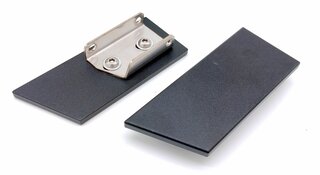 Jeu loquets ouverture intérieure de porte - alu anodisé noir - 993