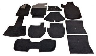 Carpet Set 911 Coupe 1984-86 - Black - Knitted Velour (Strick Velour)