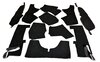 Carpet Set 911 Coupe 1984-86 - Black - Knitted Velour (Strick Velour)