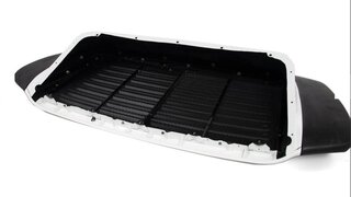 Grillgittereinsatz Heckspoiler - Aluminium Schwarz - 930 Turbo / M491 mit Teatray Tail