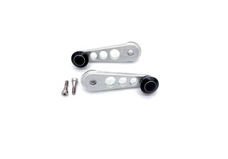 Fensterkurbel Satz (2 Stk.) - Aluminium Silber - 911/912/930 65-89 / 914