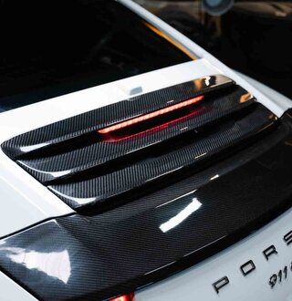 Jeu lamelles en 3 parties aileron arrière - carbone design - 991.1 C2/S/C4/S