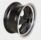 Classic-Design Wheel - 8x17 ET41 Black + Polished Lip