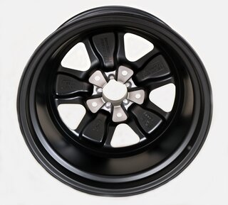 Classic-Design Wheel - 8x17 ET41 Black + Polished Lip