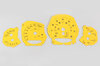 Instrument Face Set 991.2 GTS - Racing Yellow - PDK - MPH - Tach Logo Backlit