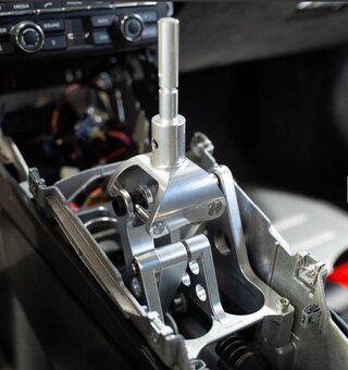 Short Throw Shifter - Adjustable 20, 18 or 14% Reduction - Silver - 991