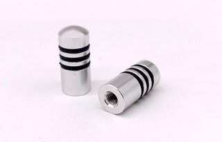 Door Lock Pins (2 pieces) - Aluminium Silver - 911/930 77-88 / 928 -88