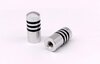 Door Lock Pins (2 pieces) - Aluminium Silver - 911/930 77-88 / 928 -88