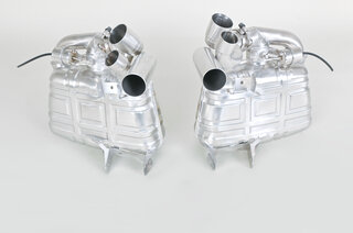 Klappen-Schalldämpfer "Brombacher" 997 -08 Edelstahl für XLF Endrohre (EG Genehmigung)