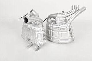Klappen-Schalldämpfer "Brombacher" 997 -08 Edelstahl für XLF Endrohre (EG Genehmigung)