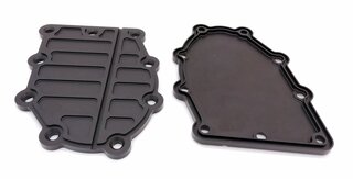 Jeu de 2 couvercles carter de distribution G+D - alu noir - 964/993