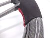 Lenkrad 3-Speichen Ø 350mm - Sichtcarbon - Alcantara - Rote Naht - 12Uhr Markierung Rot