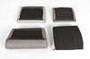 RS Replica Sport Seat Center Insert Cushion Set 964 / 993 - Leather - Grey