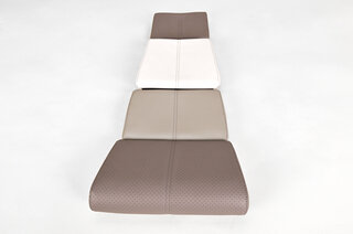RS Replica Sport Seat Center Insert Cushion Set 964 / 993 - Leather - Grey