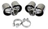 Sport double pipe set 997.1/.2 S 3,8l (2x89 mm), inside Ø 58,5 mm, round, high gloss polished