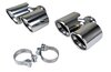 Sport double pipe set 997.1/.2 S 3,8l (2x89 mm), inside Ø 58,5 mm, round, high gloss polished