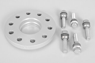 Distanzscheibe 18mm Alu eloxiert  (1St.) incl.  Radschrauben