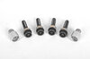 Felgenschlosssatz - Schwarz - für 23mm Distanzen - 986/987/996/997