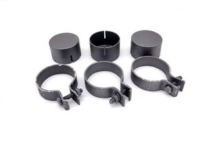 Cap Hardware Kit 911 F Model for Part # 170 025 002 - Includes 3 Caps and 3 Clamps