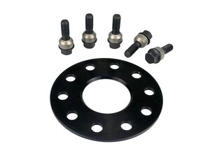 Distanzscheibe 5mm Alu Schwarz eloxiert (1 Stk.) inkl. Radschrauben - 982 GTS/GT4 / 992
